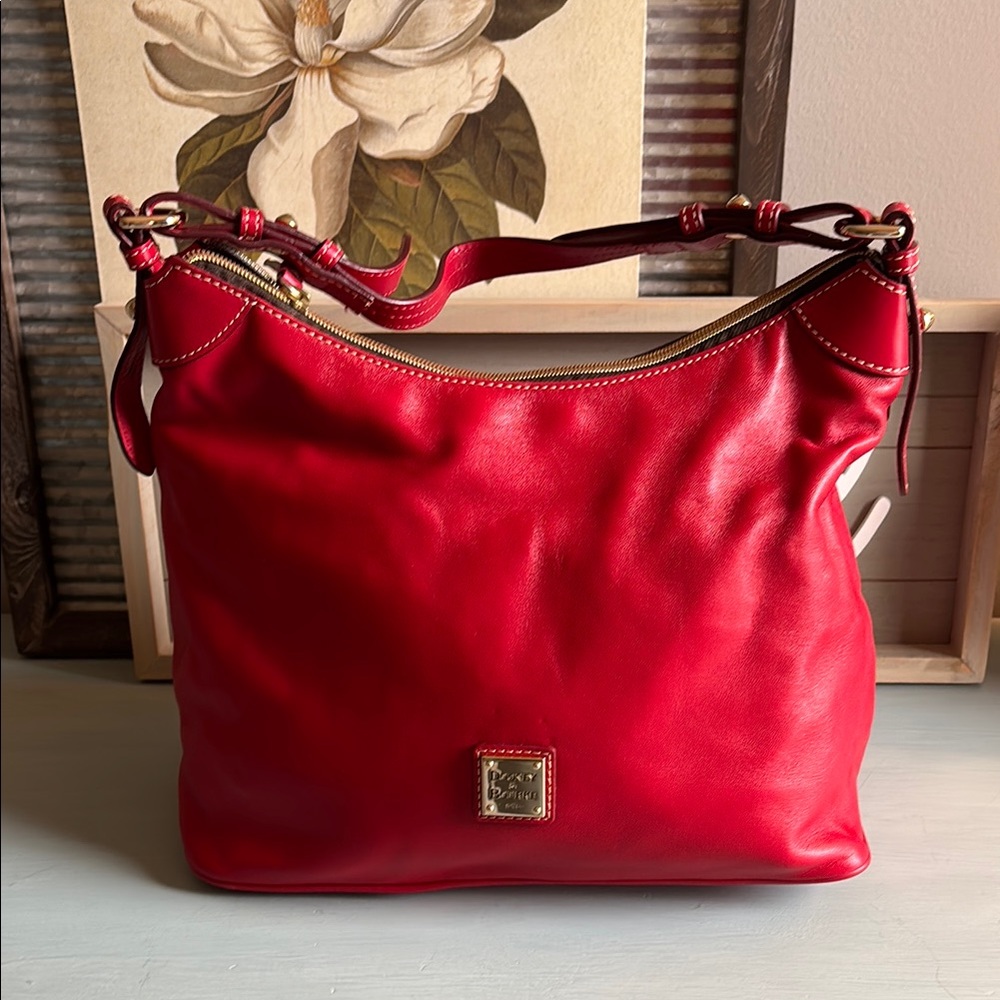 Dooney & Bourke Red Leather Shoulder Bag